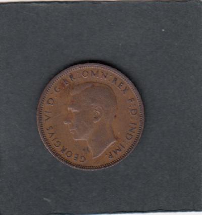 Beschrijving: 1/2 Penny GEORGIUS VI 